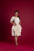 OFF WHITE FLAIR DRESS